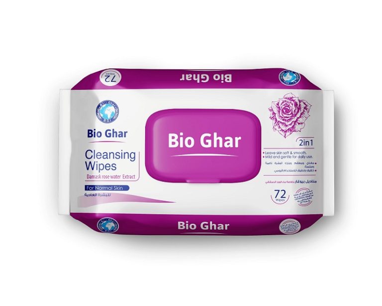 BIO Ghar Cleansing Wipes with Damask Rose Water Extract